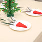 10 Piece Santa Hat Cutlery Holder Set